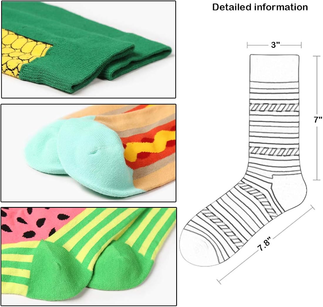 Mens Funny Christmas Socks for Women Men Winter Crazy Fun Crew Novelty Dress Socks