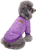Vista 3 de Suéter de punto clásico para perros y mascotas, cálido para invierno, abrigo para cachorros y mascotas, ropa de suéter suave para perros pequeños
