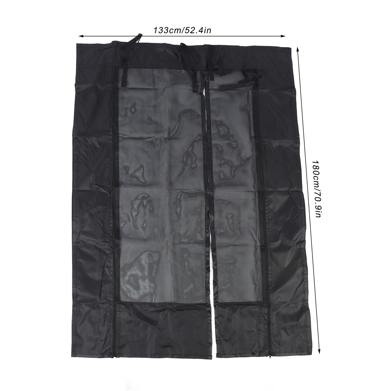 Luqeeg Moustiquaire Magnétique Pliable en Tissu maillé Respirant pour Fourgonnette, Fermeture éclair 420 DPA, Idéale pour Les Portes Coulissantes de Fourgonnettes, Le Camping et Les
