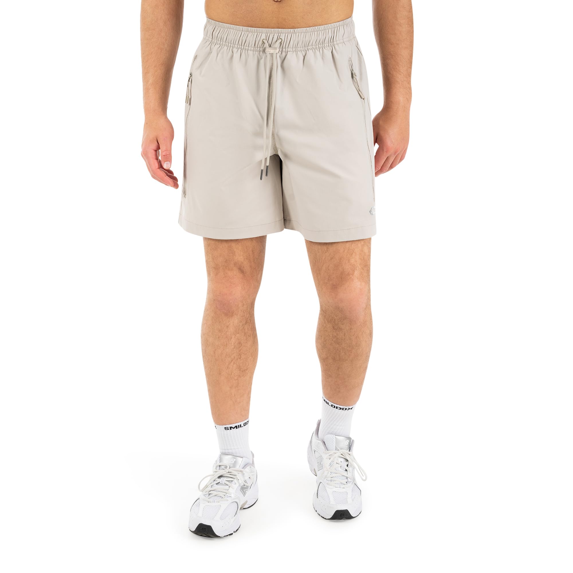 SMILODOX Shorts Herren Riven, Performance Runningshorts Regular Fit, leichte Sporthose mit Tunnelzug, schnelltrocknend, atmungsaktiv, Reißverschlusstaschen, Laufhose für Fitness, Jogging, Gym