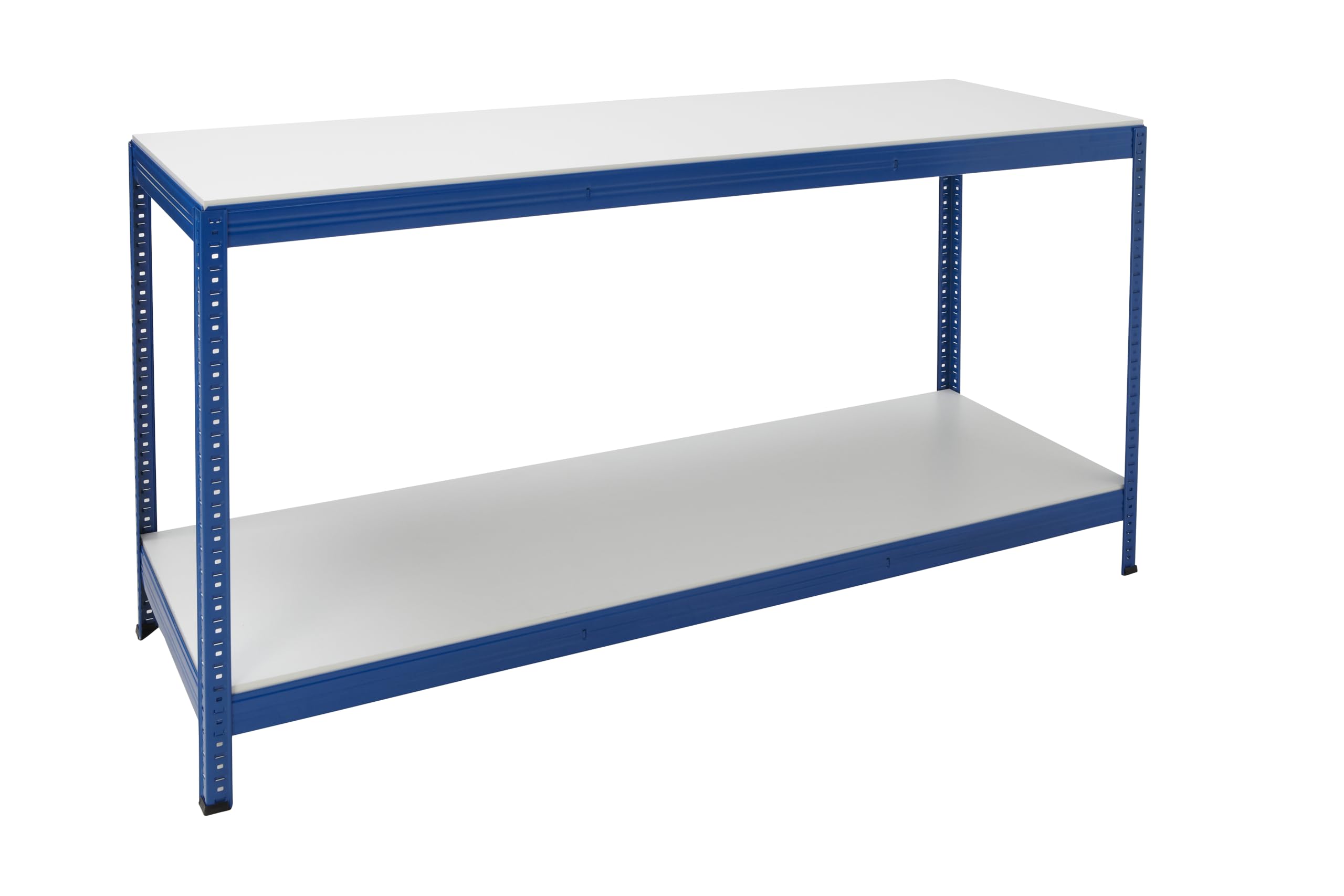 BiGDUG Essentials Industrial Workbench - Melamine Workstation Table - 900H x 1800W x 600D mm - 300 kg UDL with Lower Shelf — image 1