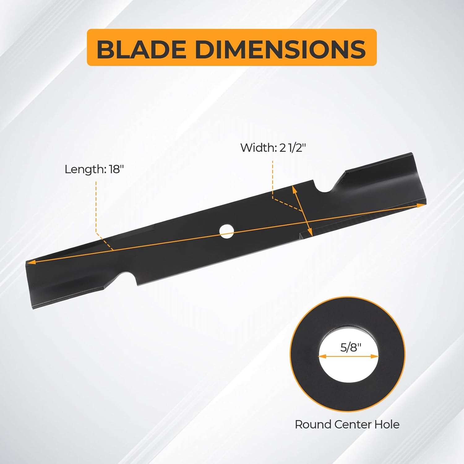 Mower Blades for Scag Tiger Cub Wildcat Turf Tiger 36'' 52'' Deck Lawn Mower Replacement Part Number 482878 48108 482462 481707 481711 48185 1-633482 AM104490 PT8721 TCU29188, 3 Pack