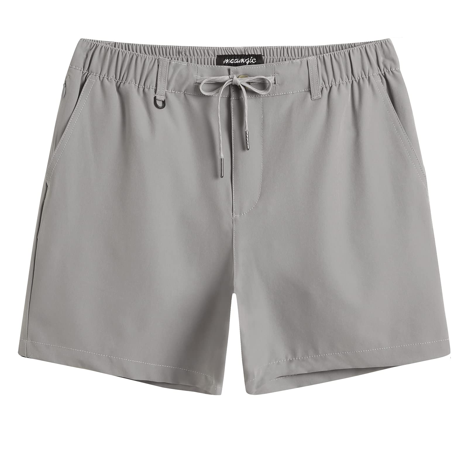 maamgic Men's 5 Inseam Shorts Casual Classic Fit Short Men with Multi-Pocket Mens Workout Shorts Hybrid Quick Dry Shorts