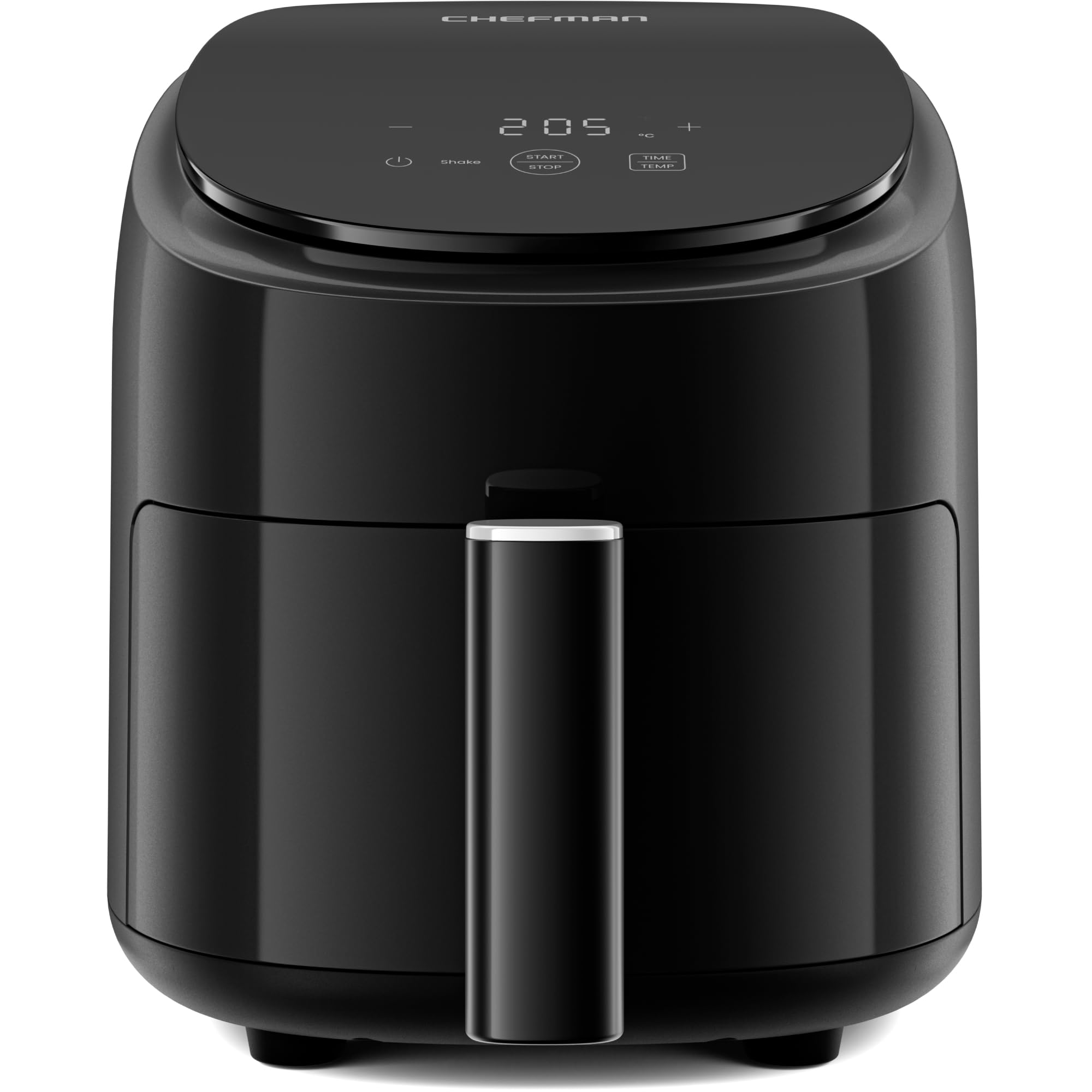Chefman 2L Mini Air Fryer – Compact and Space-Saving Air Fryer, PFAS-Free Nonstick Basket, Quick & Easy Meals in Minutes, Perfect for Flats and Dorms, Digital Timer and Shake Reminders – Black