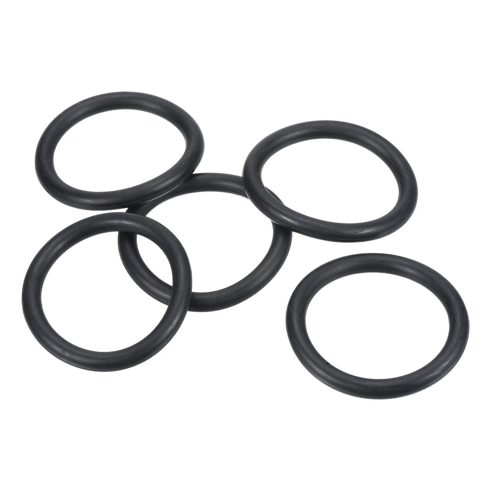 O-Ring-Kit 20 Stück 52 x 42 x 5 mm Nitrilkautschuk-O-Ringe metrische Dichtungen, schwarz