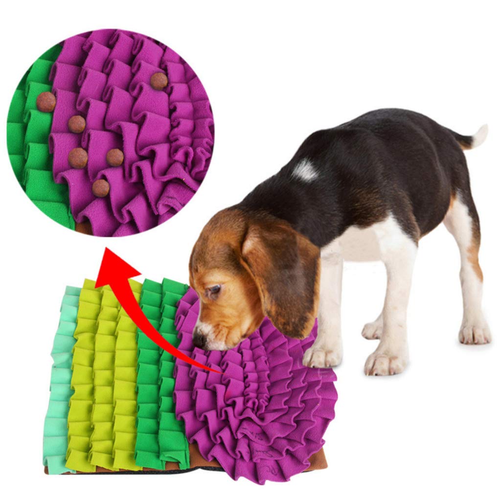Pet Dog Snuffle Mat Naso Odore Intelligenza Allenamento Coperta Sniffing Pad Alimentazione Lenta Ciotola Dispenser di Cibo Tappeto Alleviare Lo Stress Lavabile Antiscivolo Puzzle Giocattoli