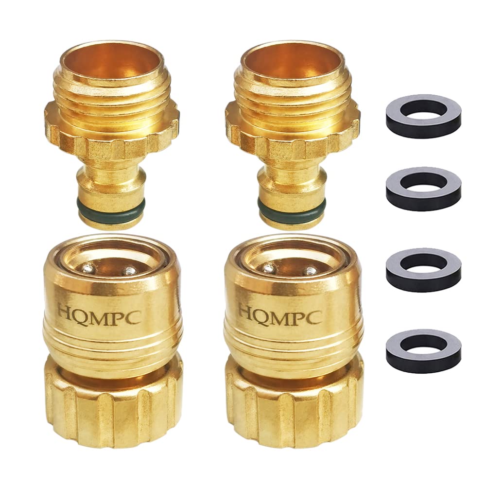 Buy HQMPC Lead Free Garden Hose Quick Connect Brass Hose Quick Connect