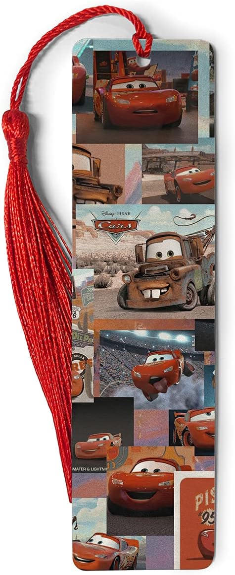 Bookmarks Metal Ruler Lightning Bookography McQueen Measure Collage Tassels Bookworm for Book Markers Bookmark Gift Christmas Ornament Reading Bibliophile