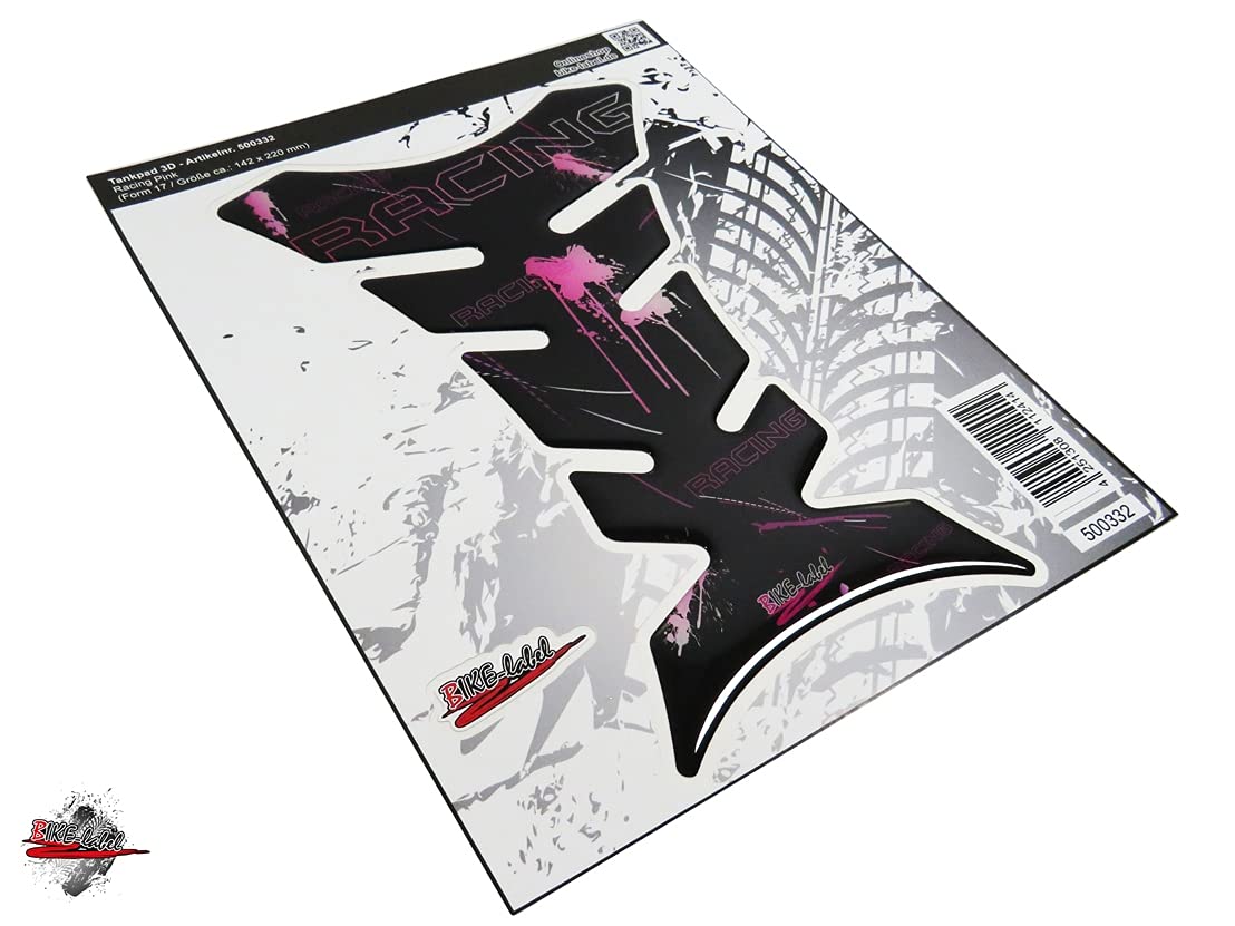 BIKE-label Tampon De Réservoir 3D Protection Peinture Universelle Pour Moto Noir-blanc 501740-VA