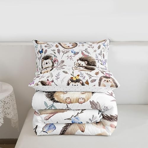 Vista 61 de Erosebridal Lindo juego de ropa de cama de hipopótamo tamaño matrimonial, juego de edredón de hipopótamo de dibujos animados para niños y niñas