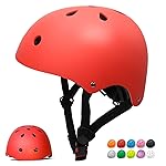 Glaf Toddler Helmet Kids Bike Helmets for 2-8 Years Old Baby Girls Boys Multi-Sport Helmet Adjustable Skateboard Bicycle Helmet Lightweight 2 Sizes for Toddler to Youth (Red, Small)