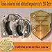 DEGEOBERLIN T4 Titanium Turbo Blanket Heat Shield cover wrap for Turbocharger with Fastener Springs