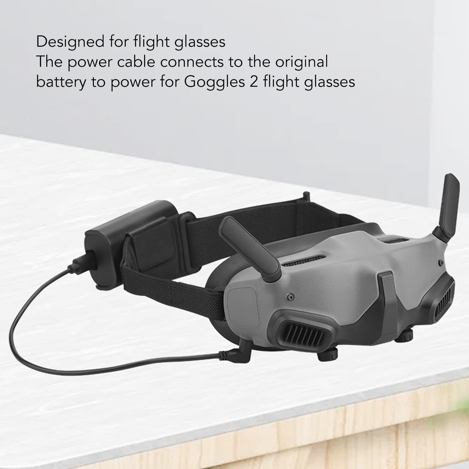 VGEBY Zasilacz Kabel Ładujący, Przenośny Zasilacz Kabel Ładujący z Zestawem Montażowym do Avata Goggles 2 Okulary