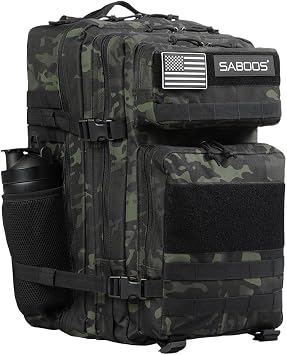 Military Tactical Backpack for Men 45L Molle Army 3 Days Assault Pack Bug Out Bag Water Resistant