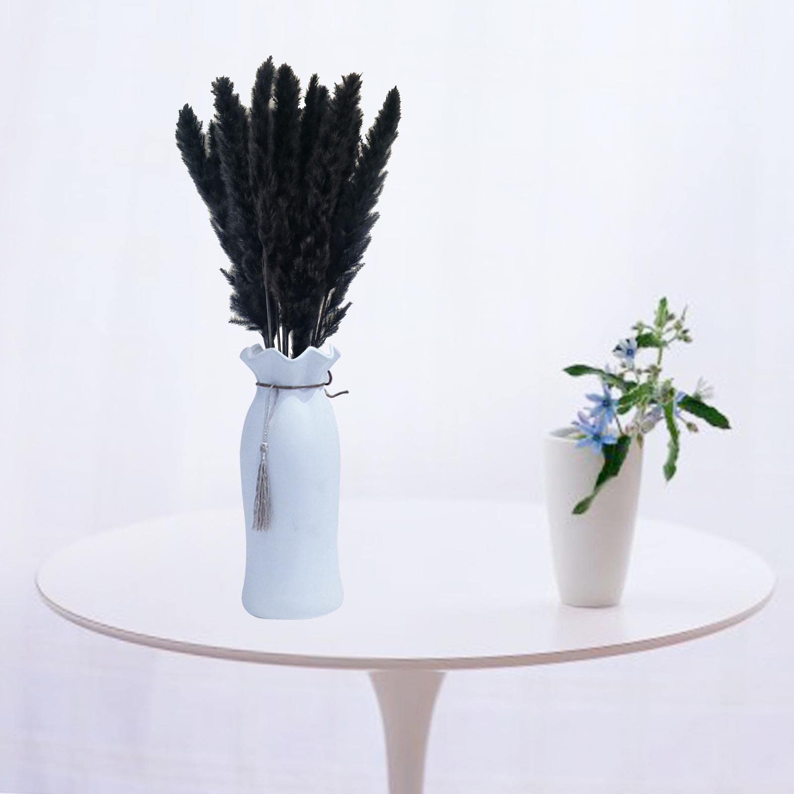 Sztuczne rośliny girlandy kwiaty, 5x 15pcs suszone pampas trawa trzcina trzcinowa bukiet dom domowy ślub boho wystrój domowy parametra