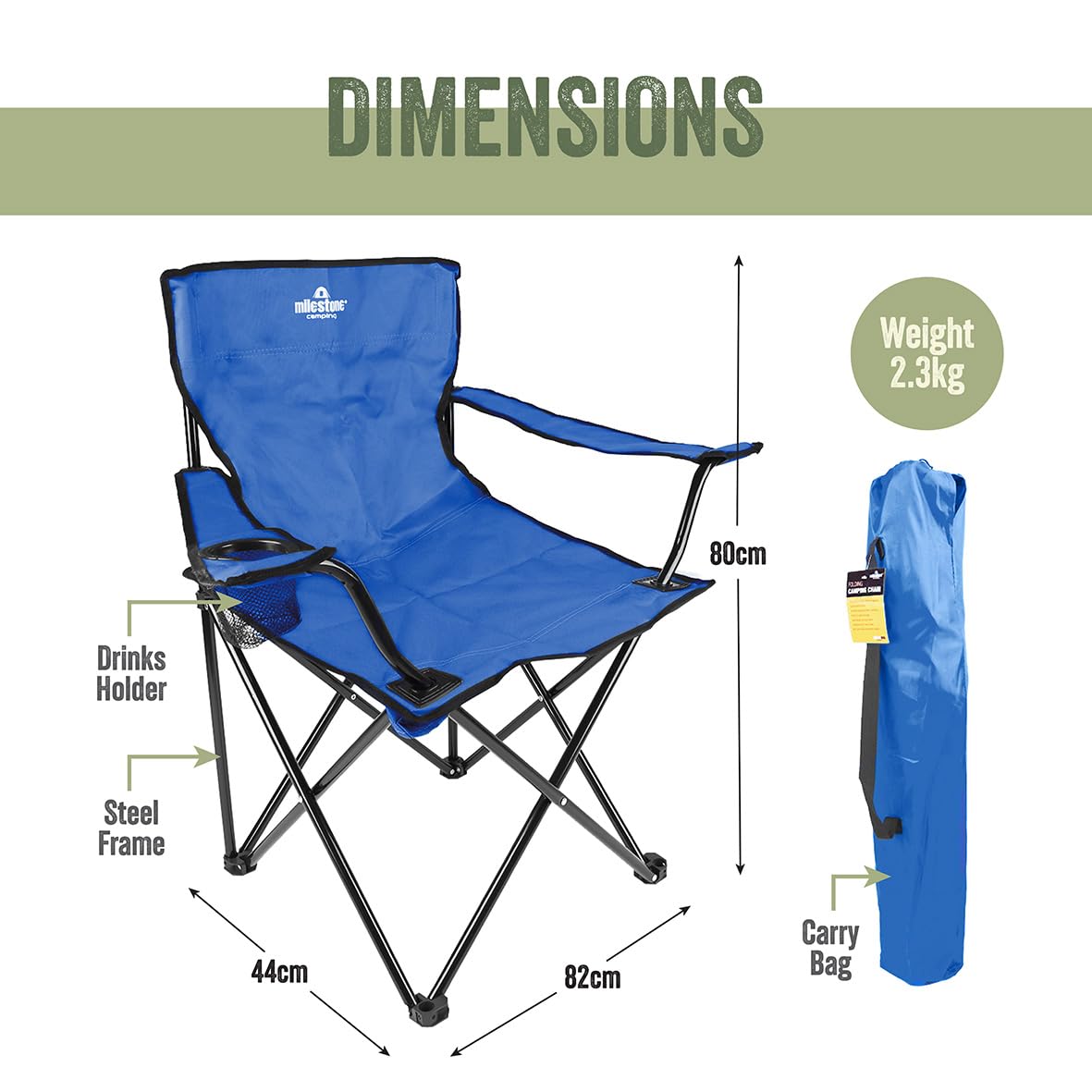 Goods In Stock Portable Folding Camping Chair With Arm Rest Cup Holder Kerusi Perkhemahan I.449795274
