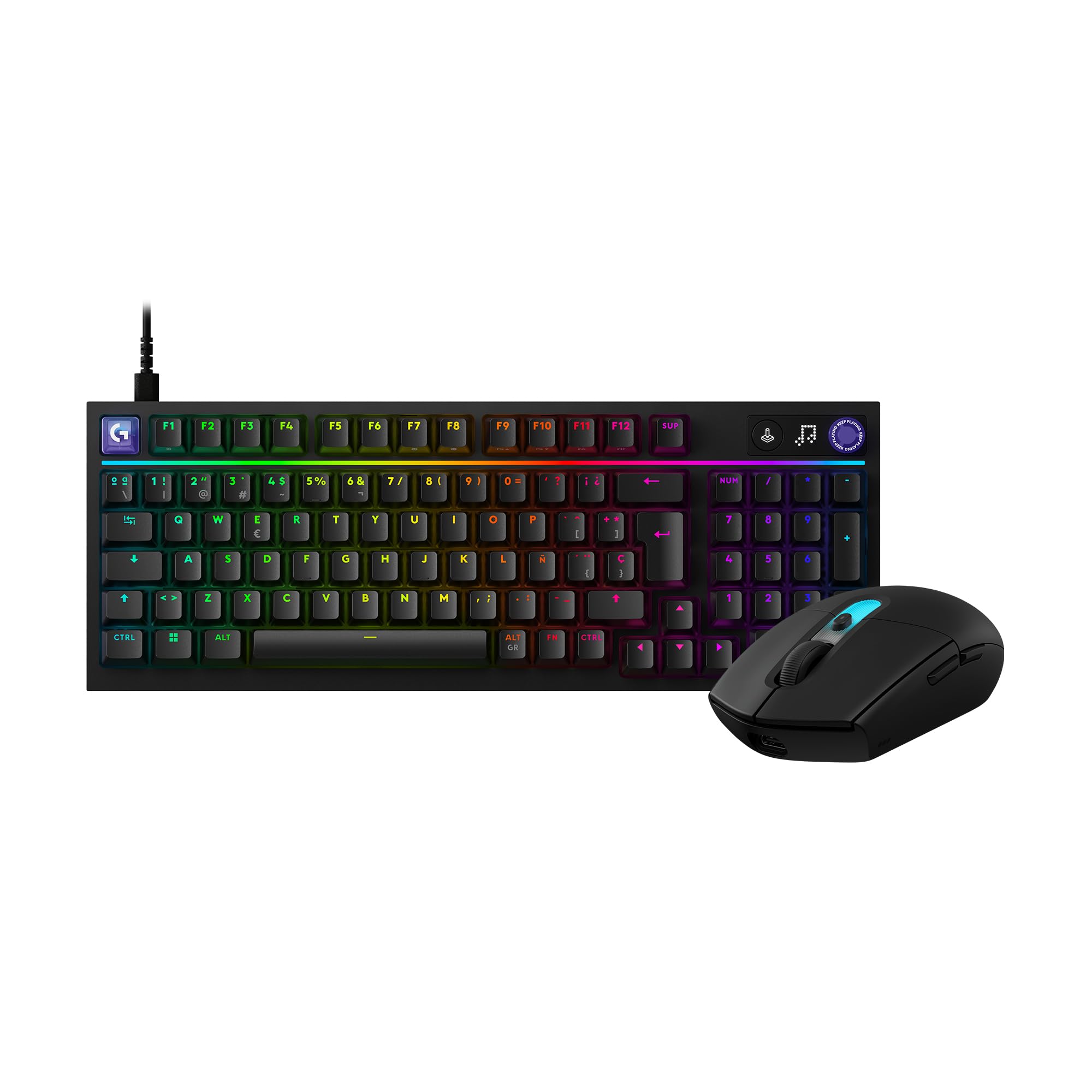 Logitech G G316 X 98 Teclado Gaming (ES) + G305 X Superlight Ratón - Negro