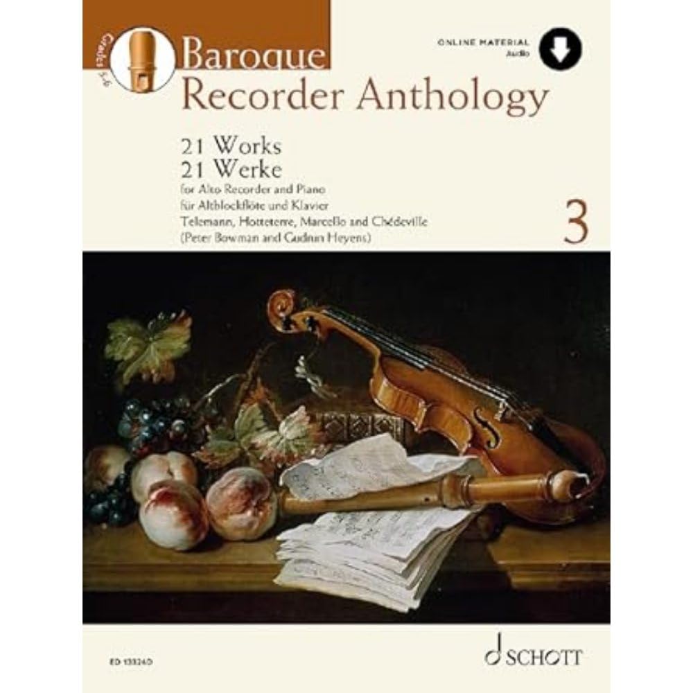 Heyens: Baroque Recorder Anthology, Volume 3 21 Works for Treble Recorder with Piano Book with Online Material (Vol. 3)