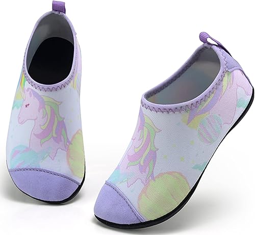 Zapatos de agua para niños pequeños, antideslizantes, ligeros, atléticos, para playa, piscina, para niños y niñas