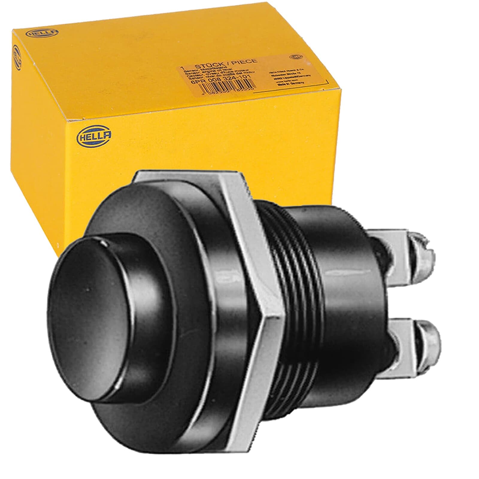 HELLA 6JF 001 571-101 przełącznik zapłonu/startu - przycisk ciśnieniowy - liczba przyłącza: 2 - śrubowy - zamykacz - Ø otworu: 22 mm - grubość blachy: 7 mm