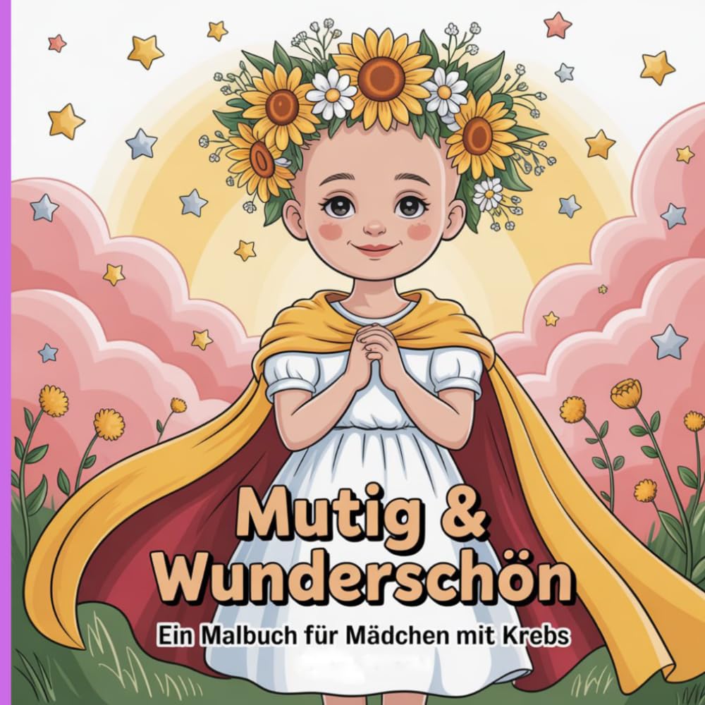 Mutig & Wunderschön: Ein Malbuch für Mädchen mit Krebs über Mut, innere Stärke und gute Energie