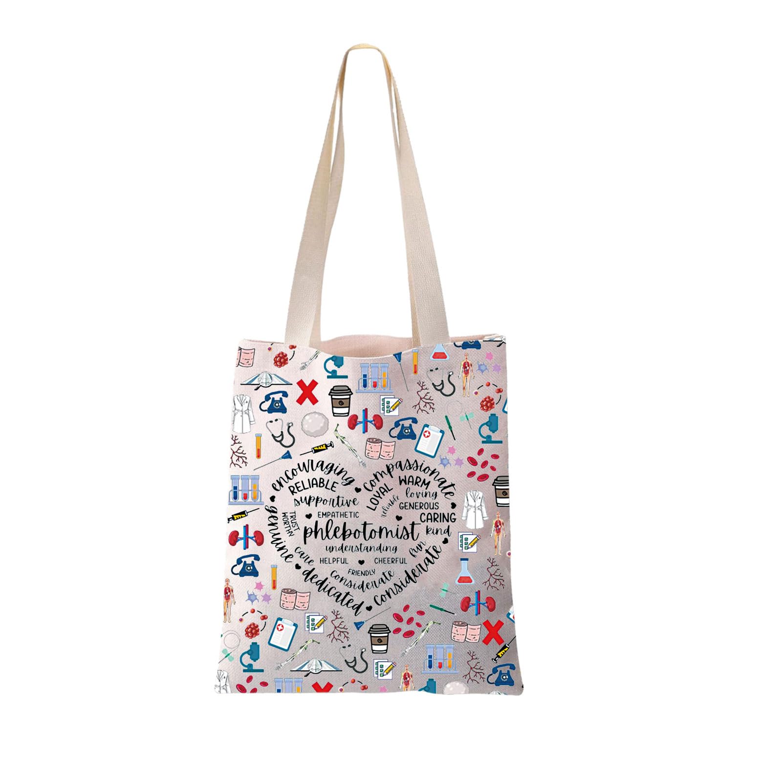 JYTAPP Phlebotomist Gifts Canvas Tote Bag Phlebotomy Nurse Appreciation Gift