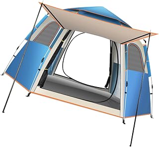 Barraca de Acampamento, Barraca Pop-up Automática de Camada Dupla para Grande Espaço à Prova d'água para Pesca