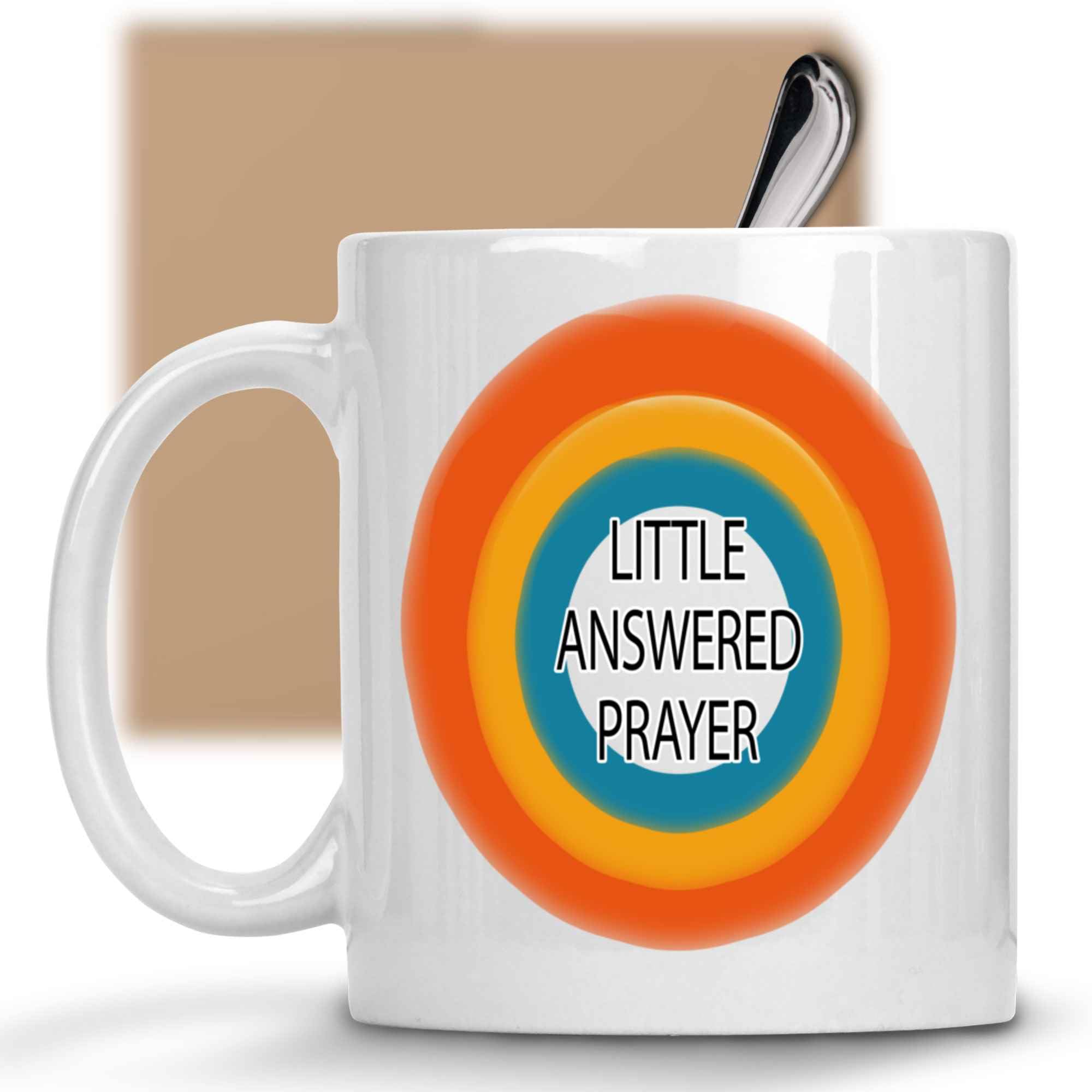 Funny Gift Inspirational Gift for Christians - Answering Prayers - Gift Idea for Spiritual Friends - God Always Has the Timing - 11 Oz White Ceramic Coffee Mug