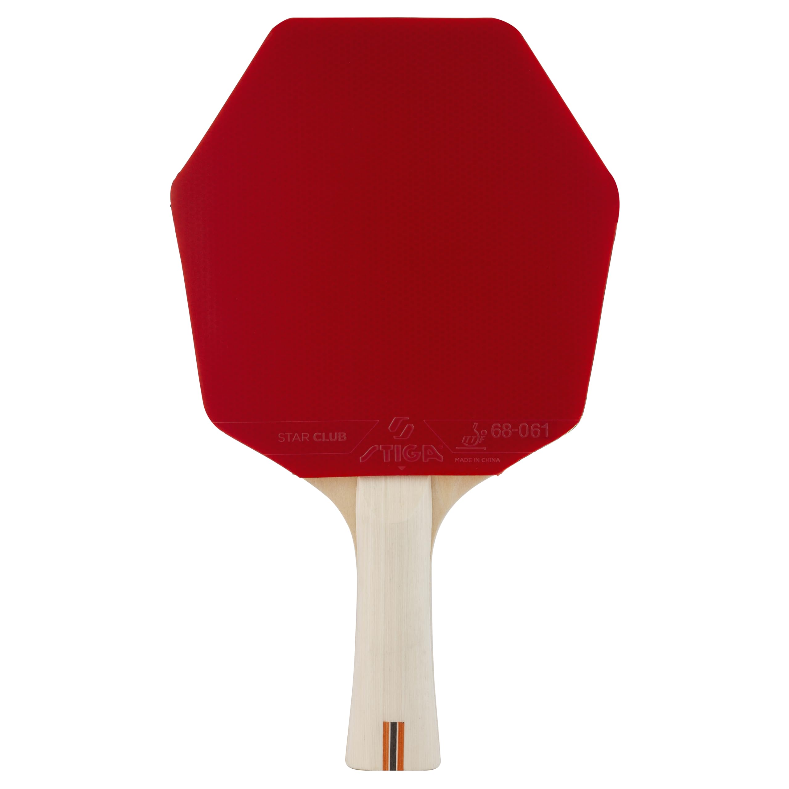 Raquette de Tennis de Table STIGA Club Cybershape. Raquette de Tennis de Table pour débutants avec Bois 5 Plis, revêtement Star Club et Grand Sweet Spot