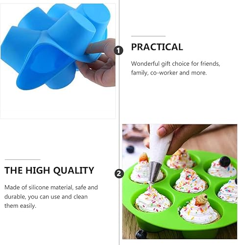 Miniatura 3 de Cabilock 3pcs Silicone Cake Cup Silicone Baking Cups Muffin Air Muffin Cake Mold Molde Para Pastel Silicone Cake Molds Cheesecake Pan Silicone
