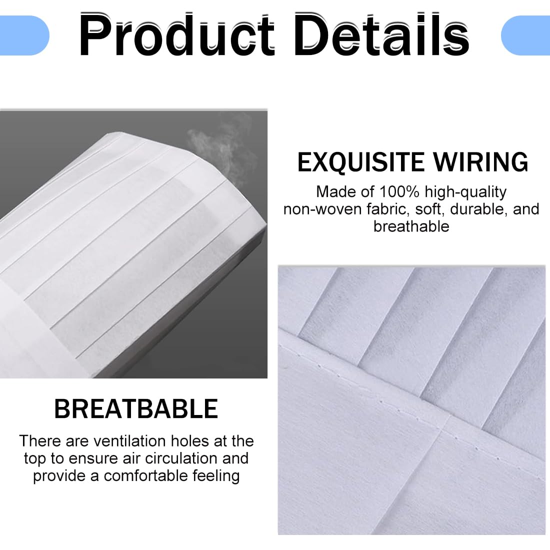24 Stücke Kochmütze Einweg Verstellbare Kochmützen Vliesstoff Kochmütze Set 9 Zoll für Küche Hausarbeit Restaurant Kochparty Catering Kochmütze Einweg,Verstellbare Kochmützen Vliesstoff 29cm*23cm