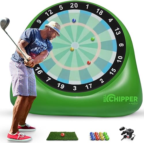 SWOOC Juegos  Bull Chipper  Dardos de golf gigantes (más de 6 pies de alto) con más de 10 juegos de golf  Juego de golf en el patio trasero con
