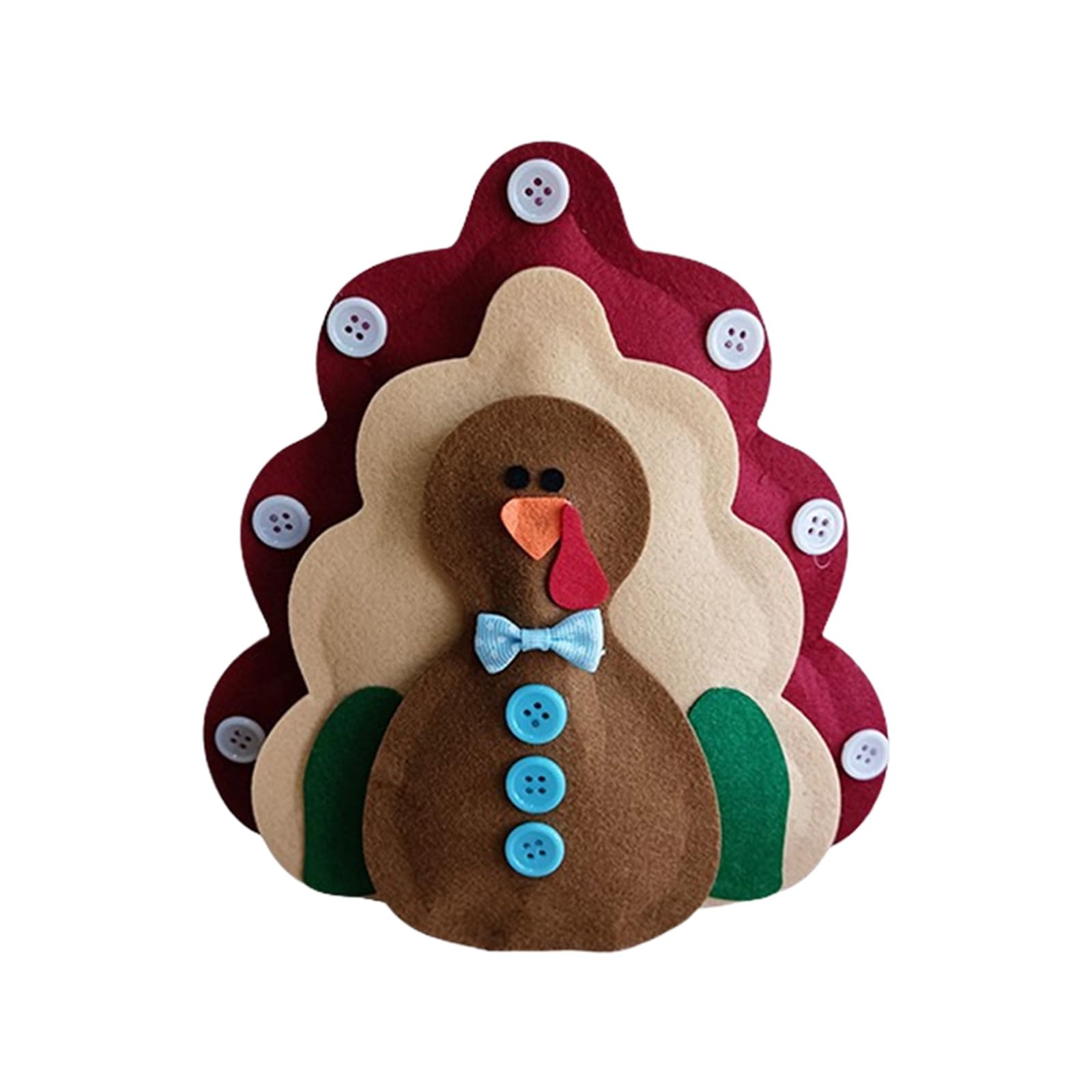 Tsophreniq Craft Turkey Statue Ideal for Seasonal Displays and Child Safe Thanksgiving Tools Party