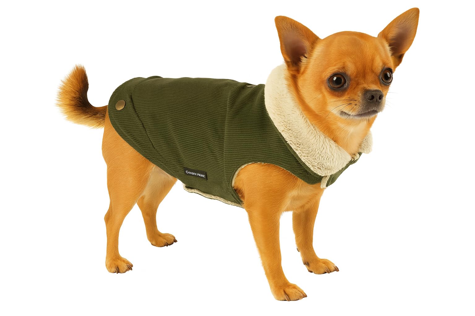 Manteau Endor Kaki 20cm idéal pour les sorties de vos peluches