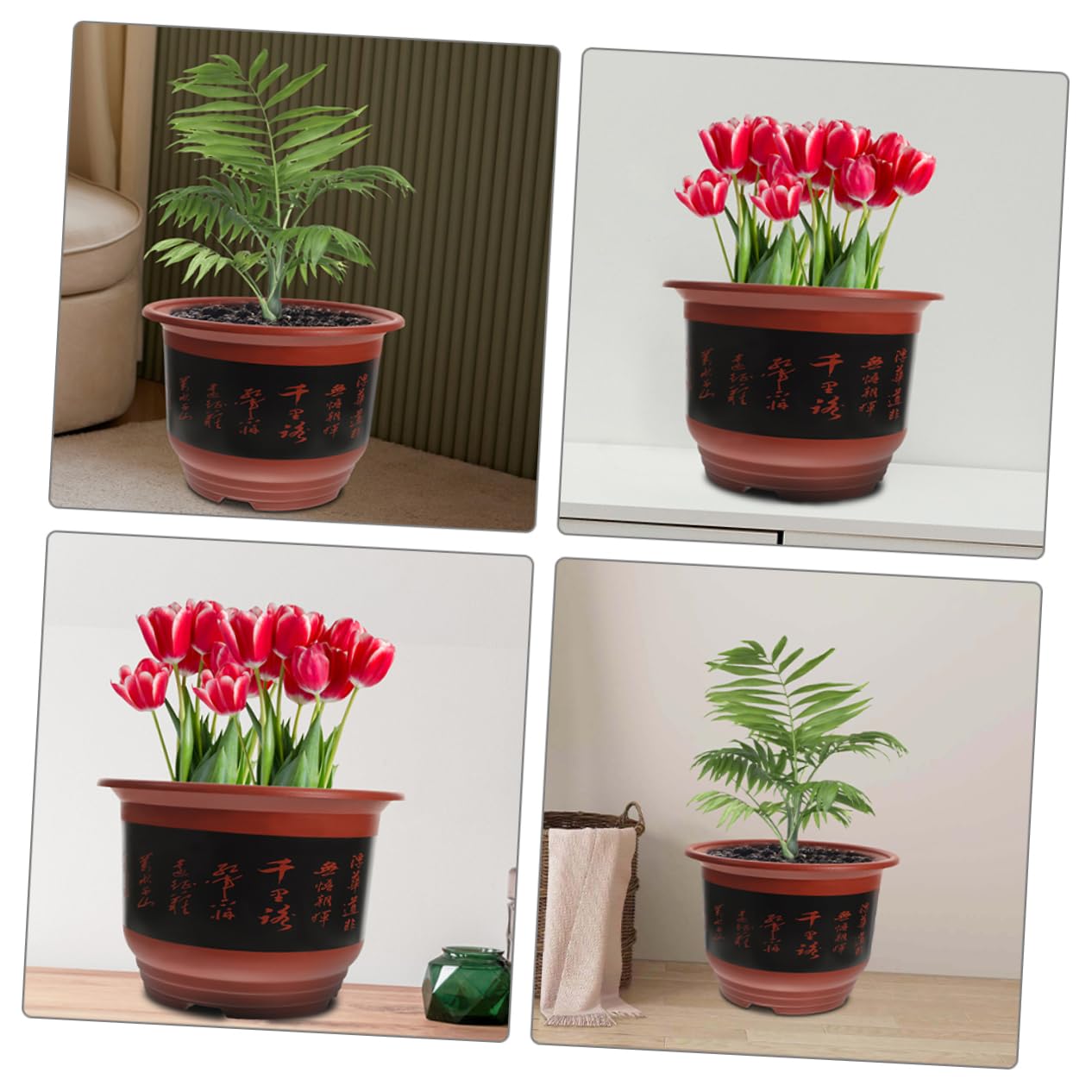BESPORTBLE Ensemble De Pots À Orchidées en Plastique pour Décoration Extérieure Printanière Pot De Fleurs pour Pépinière Drainage pour Chambre Et Bureau