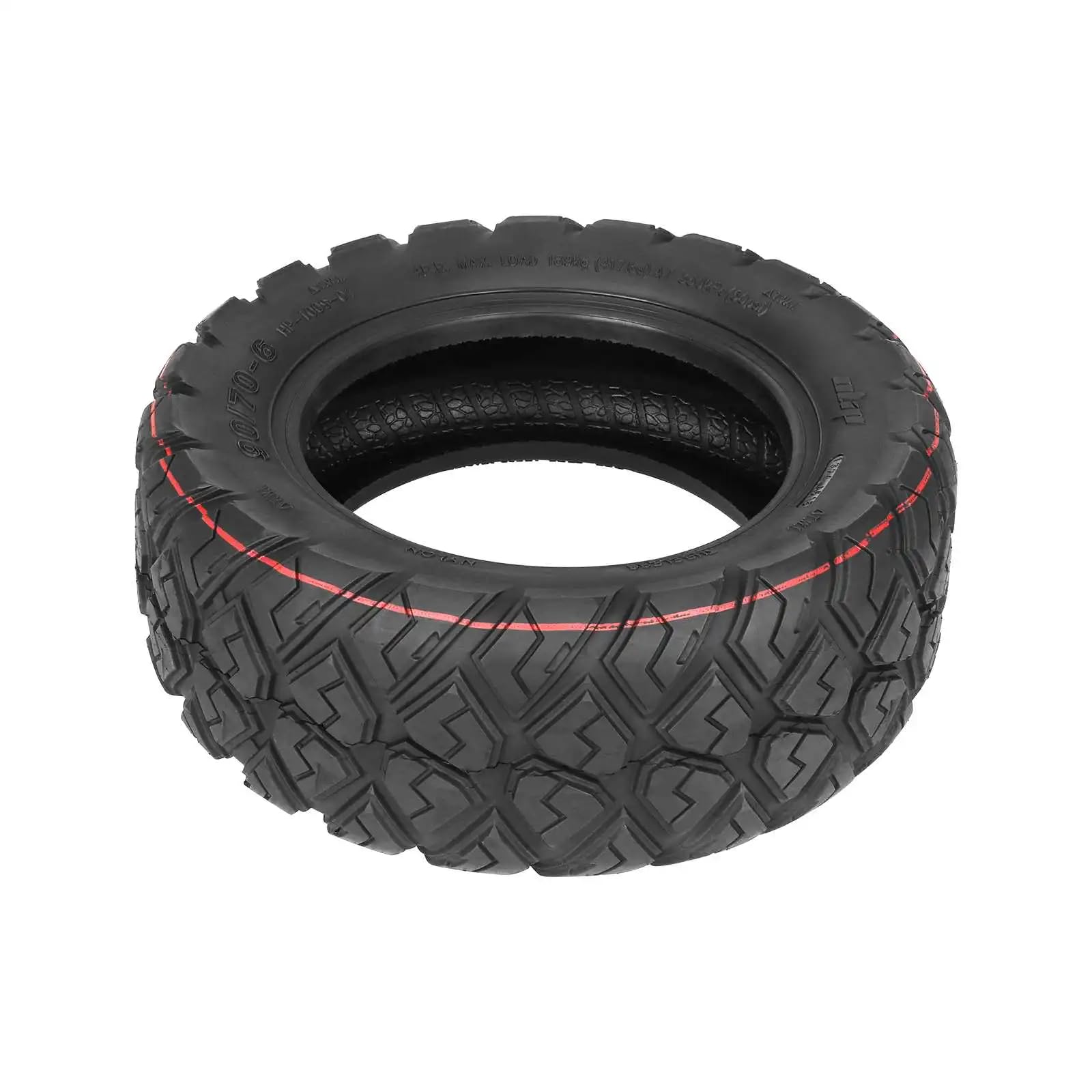 ulip Inoparts Reifen 10 Zoll (90/70-6) für Kugoo M5 / GX E-Scooter, Offroad Geländereifen Luftreifen Tubeless, Ersatzteil (1 Stück)