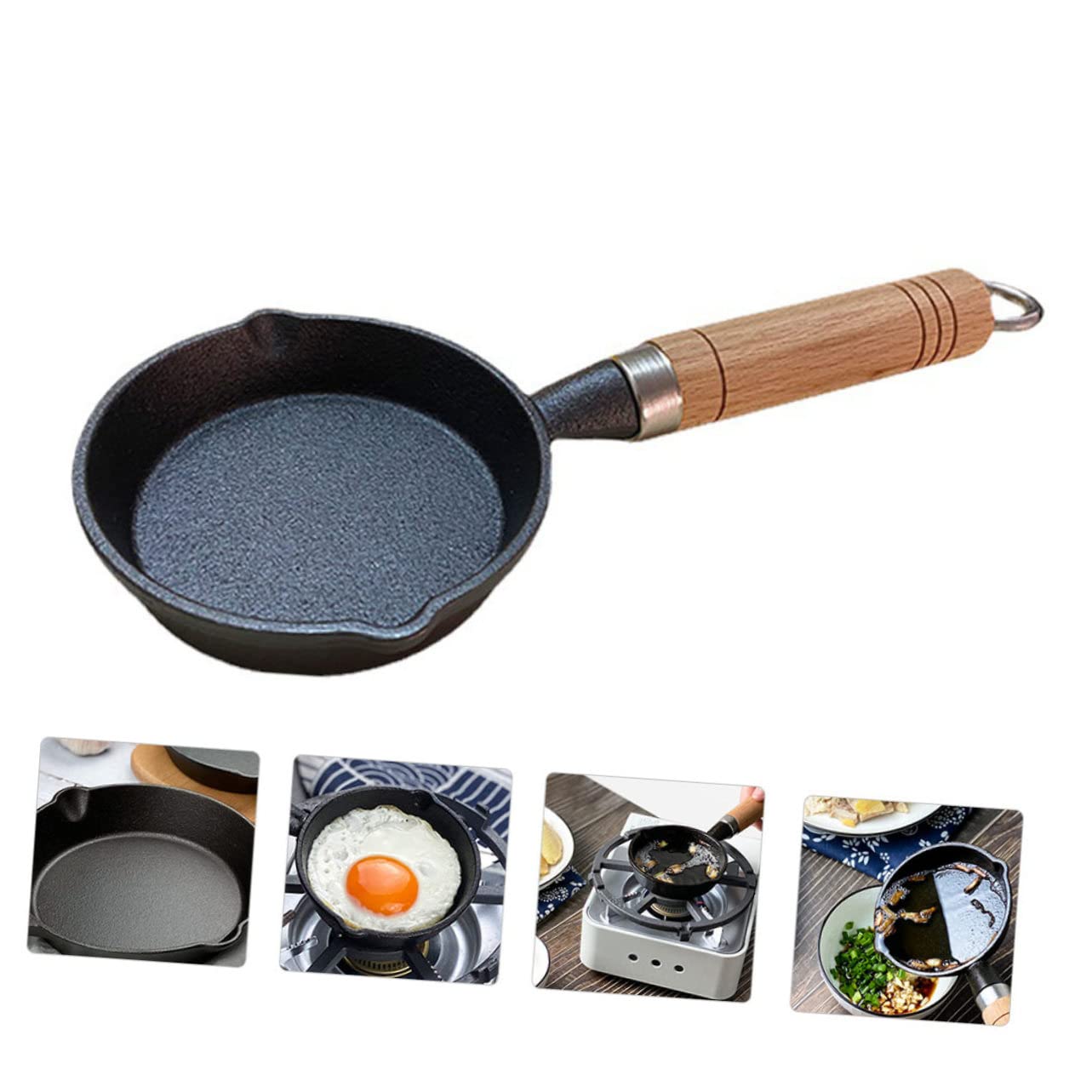 Gusseiserne Kochpfanne aus Eisen mit Glatter Oberfläche und Gleichmäßiger Wärmeverteilung für Picknick und Haushalt