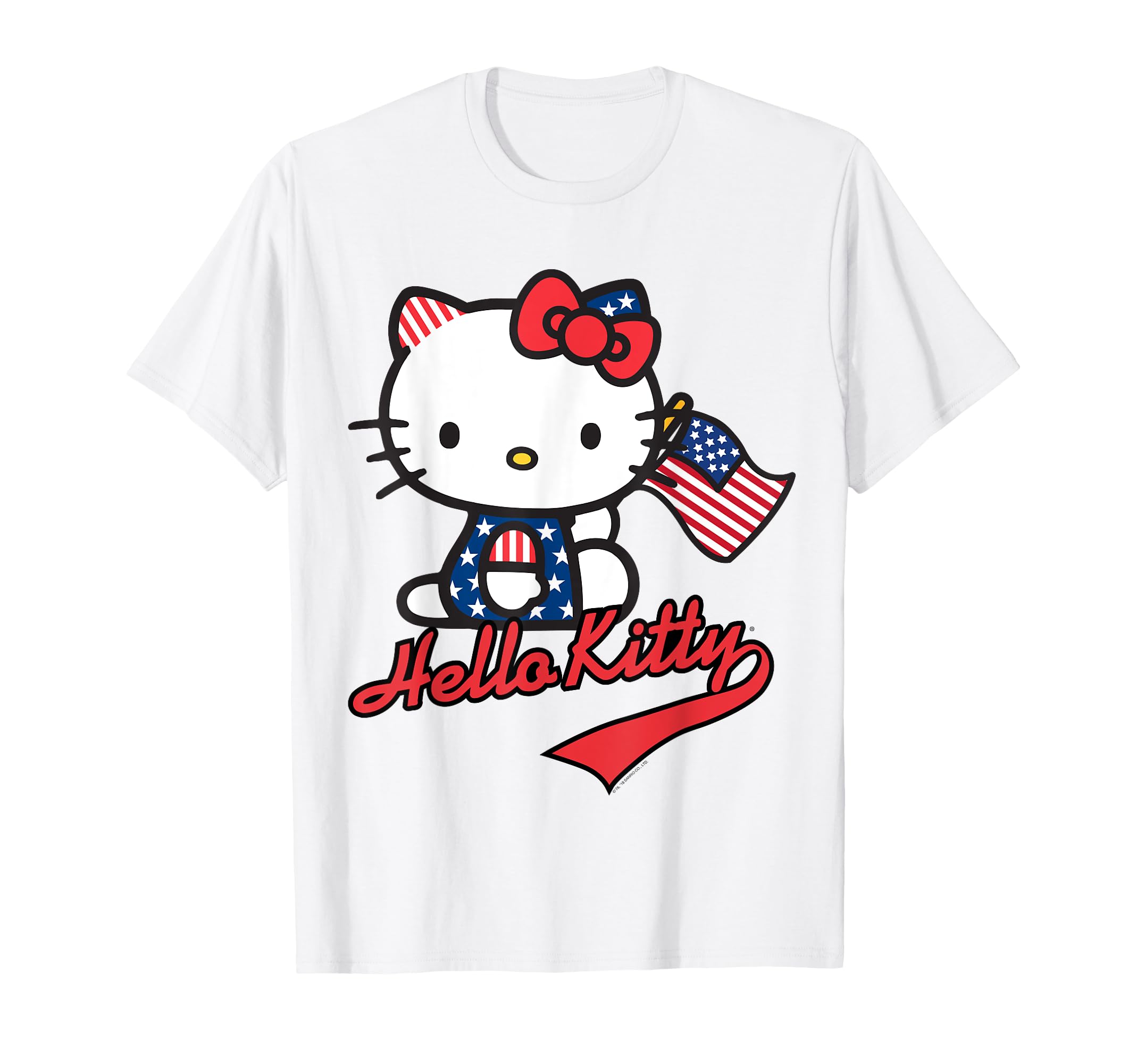 Hello Kitty American Flag Tee Shirt T-Shirt