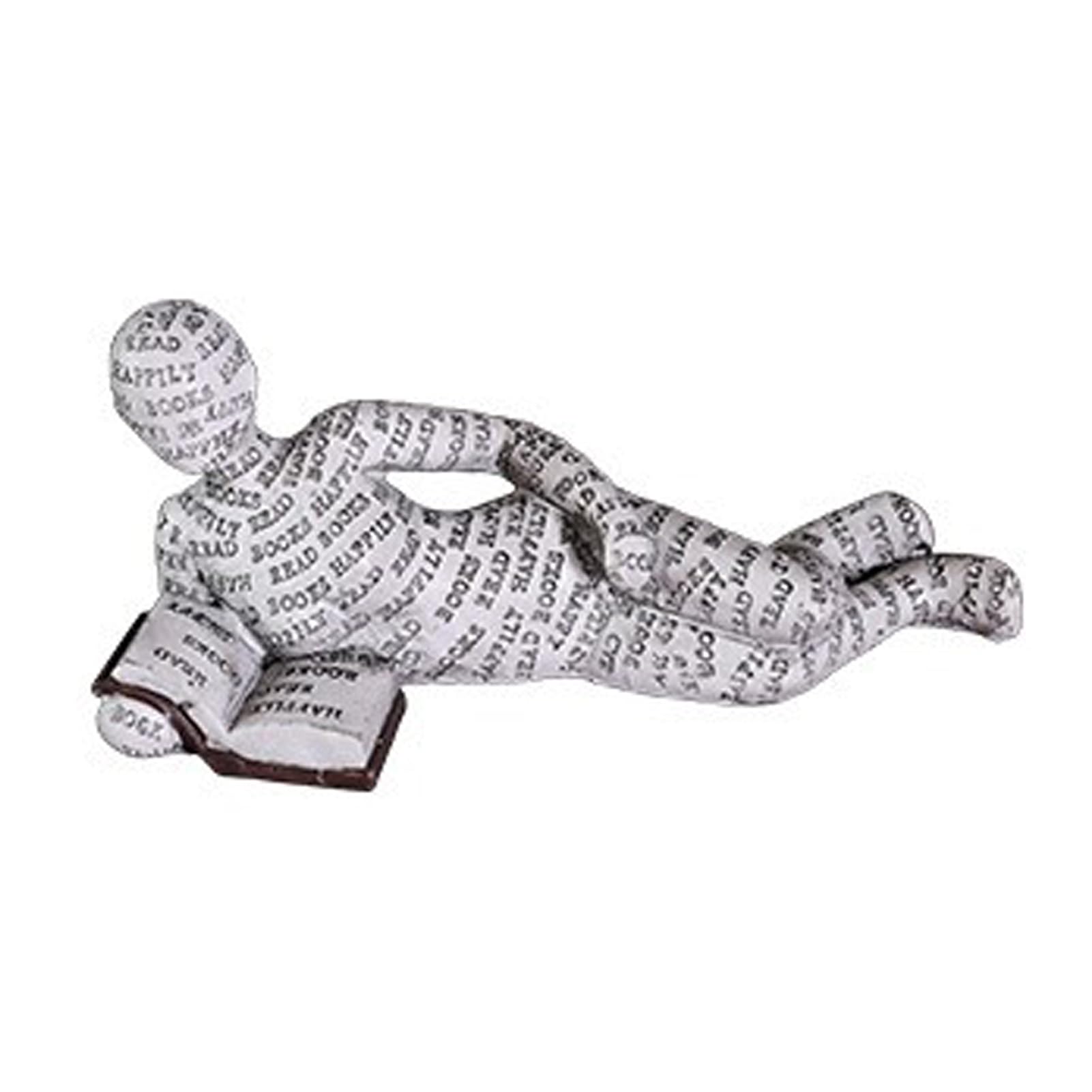 MINGZHE Women Decor Figurines for Shelves, Abstract Bookshelf Figures Decor, Reading Women Figurine Decor, Collectible Figurines for Living Room Desktop Home Decoration(Lie on your side)