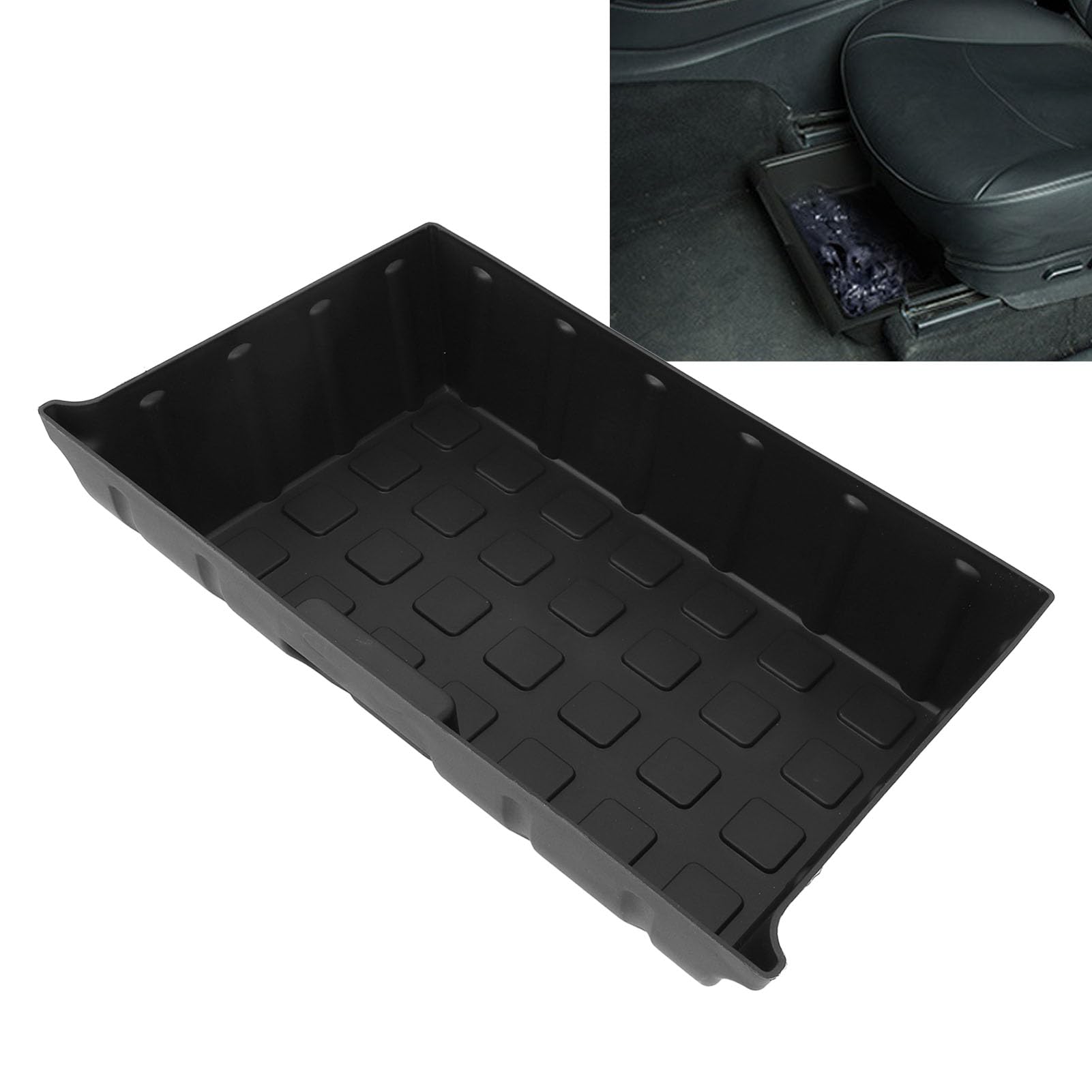 Kofferbak Organizer Naievear Auto Opbergdoos Onder De Stoel Voor Tesla Model Y Grote Capaciteit Tpe Voorstoel Lade Organizer Bin Verborgen Dienblad Container Auto Interieur Accessoire Best Tesla