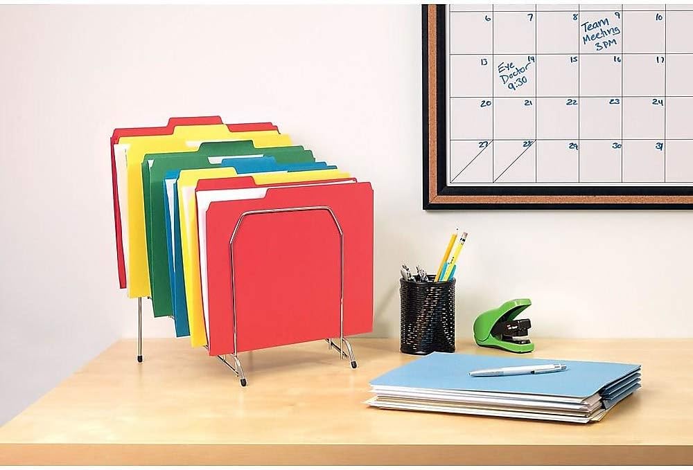 Staples File Folders, Letter Size, 1/3‑Cut Tabs, Assorted Positions, Assorted Colors, 50/Pack