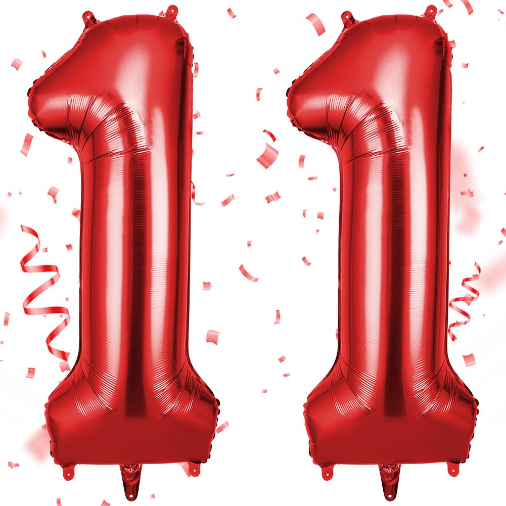 OFFCUP Palloncini Compleanno Rosso 101 CM, Palloncino Numero 20, Foil Palloncini Numeri, Giganti Palloncini Numeri, Decorazioni Festa Compleanno, Gonfiabili Pallone per Anniversario