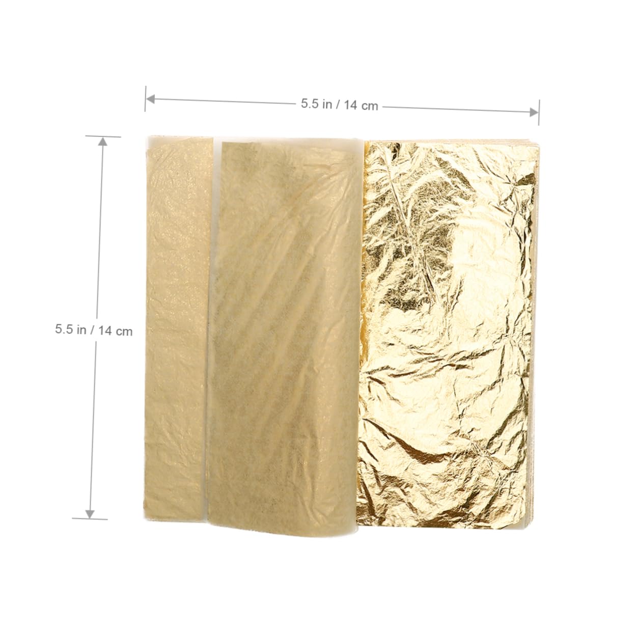 300 Fogli Finta Foglia d'oro Foglia Lamina d'oro Finto Oro Foglia di Lamina Dorata Lamina in Foglia d'oro Fiocchi di Foglie Metalliche Forniture di Foglie d'oro