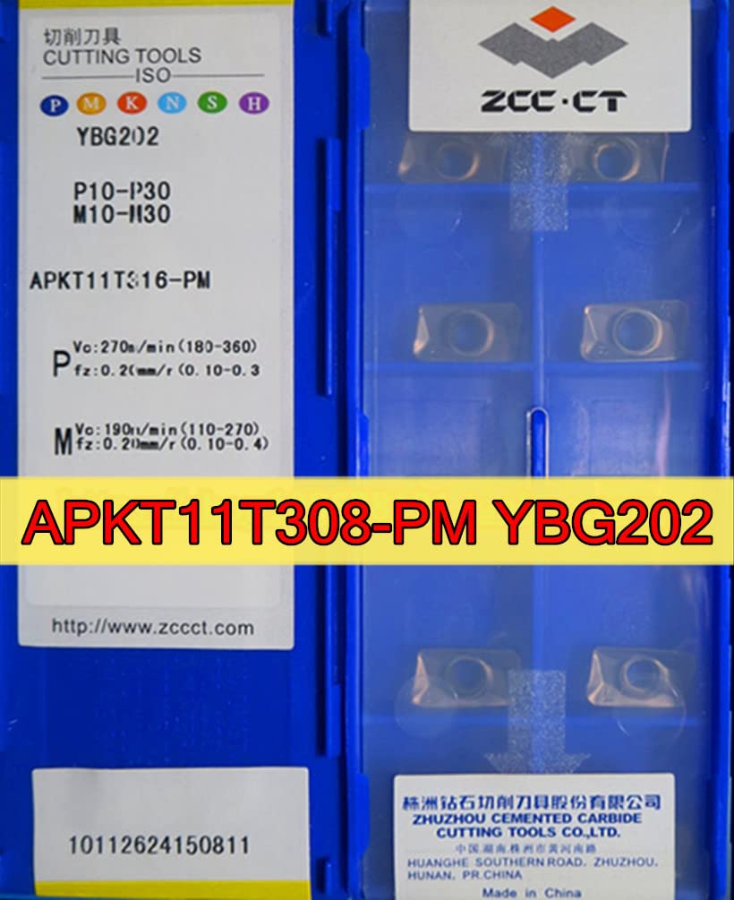 AETOOL - APKT11T308 APKT11T312 APKT11T316-PM YBG202 10pcs 50pcs 100% original ZCC.CT Carbide insert (APKT11T304-50pcs)