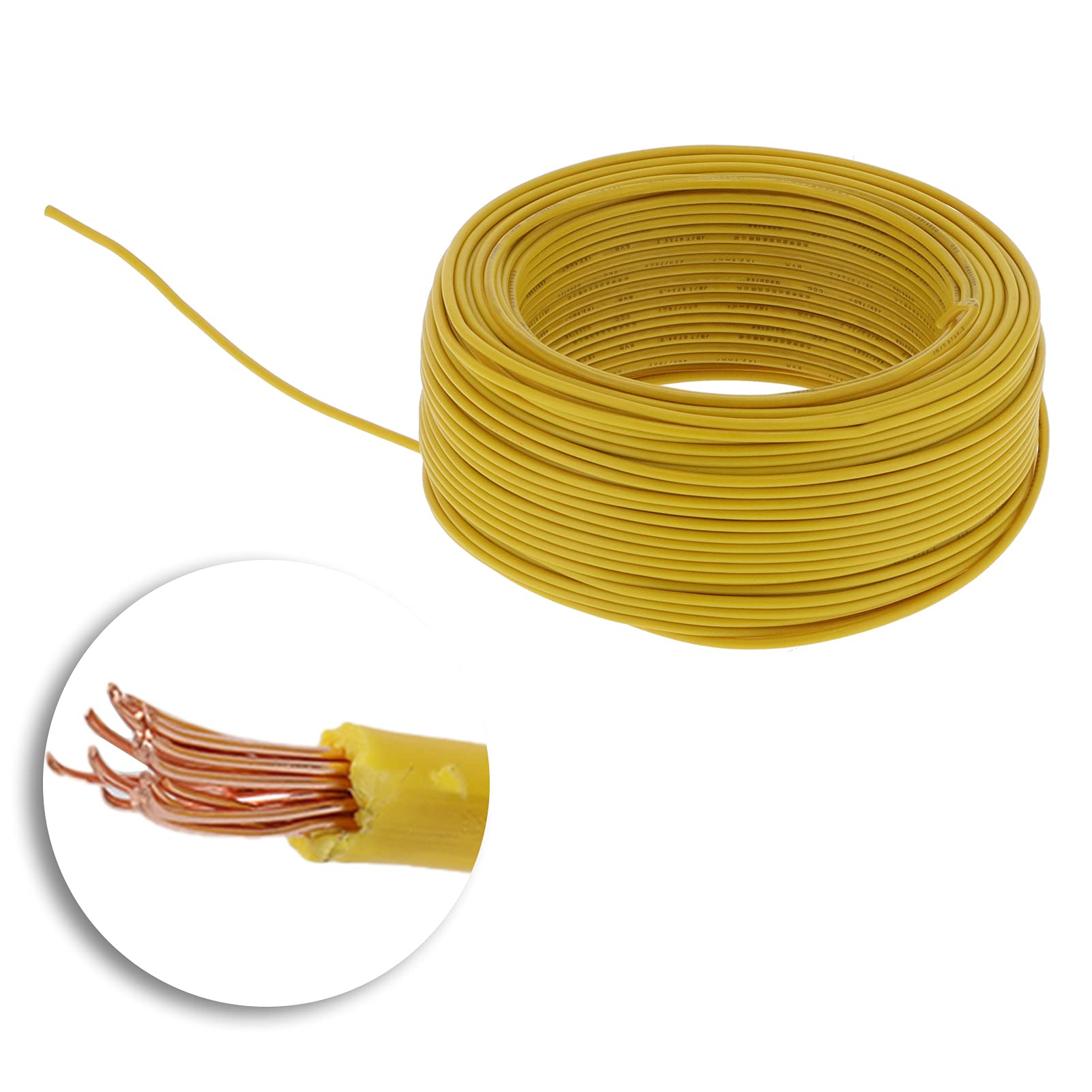 Fafeicy 19 Gauge Solidny Drut Miedziany, Antyoksydacyjny Odporny na Światło