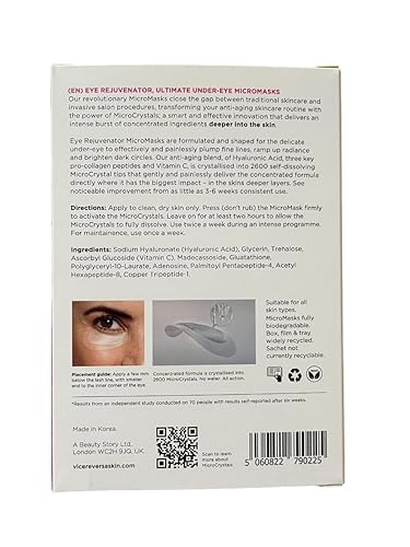 Miniatura 9 de Vice Reversa Parches de microcristal para disminución de cuervos, reduce las líneas de los ojos y las patas de cuervo, antienvejecimiento específico