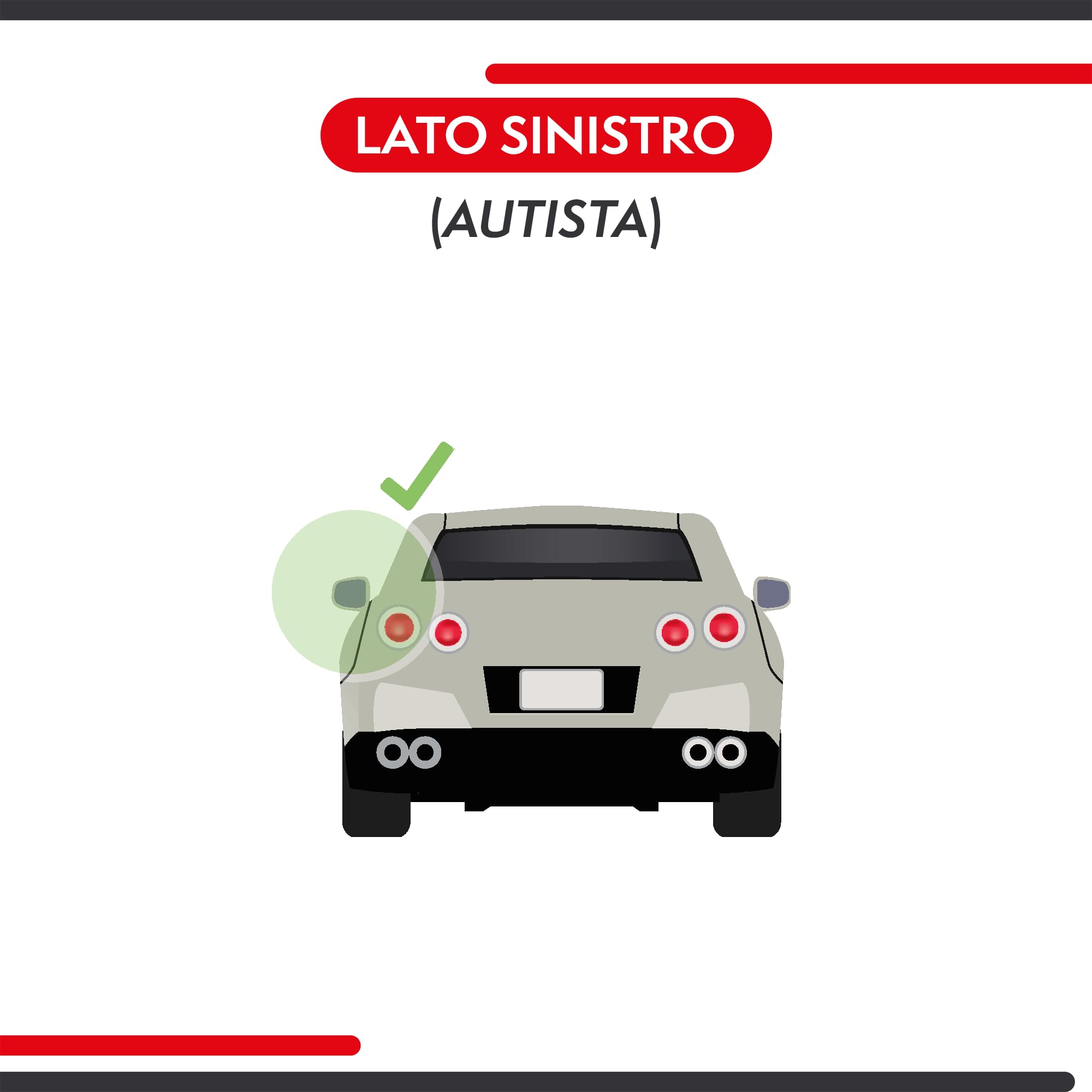 Polcar Fanale Posteriore Sinistro Per Fiat 500 2015-, Fiat 500 Abarth 595/695 2015- Hatchback, Senza Portalampada