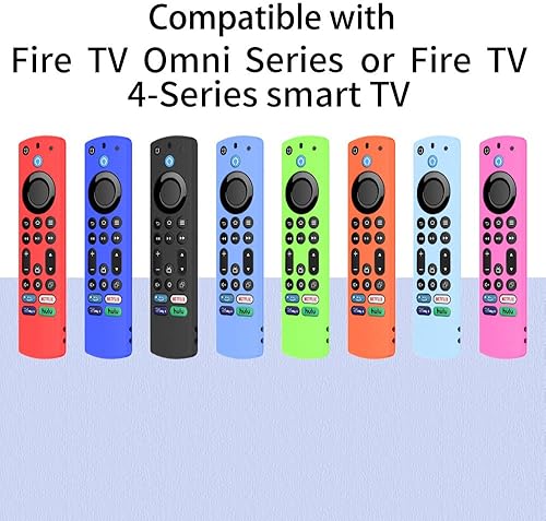 Miniatura 7 de ToshibaInsignia Fire TV - Funda de silicona a prueba de golpes, ligera, antideslizante, con cordón (negro) para Omni Series o TV 4 Series