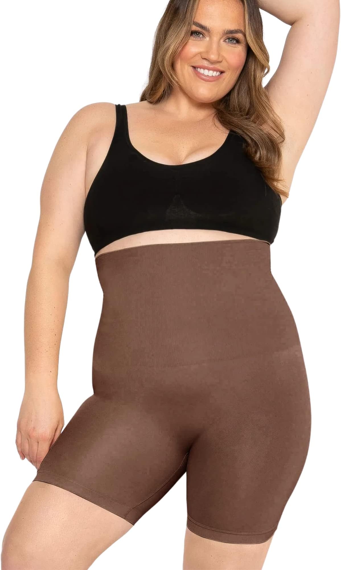 ConturveConturve High Waisted Body Shaper Shorts - Shapewear for Women Tummy Control Small to Plus-Size