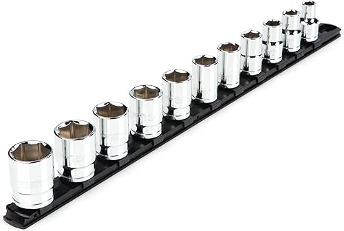 TEKTON SHD92101 - Juego de llaves de vaso de 12 pulgada y 6 puntos 11 piezas 38-1 pulgada